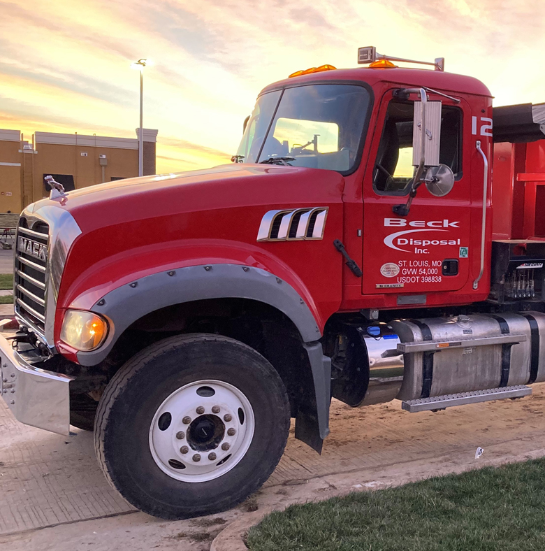 Company Truck at Sunset